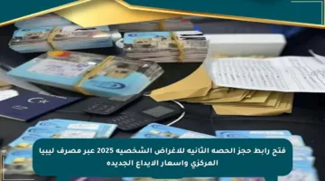 فتح رابط حجز الحصة الثانية للأغراض الشخصية 2025 عبر مصرف ليبيا المركزي وأسعار الإيداع الجديدة